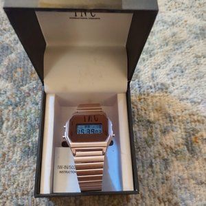 NEW: INC Women's Digital Rose Gold-Tone Stainless Steel Bracelet Watch 33.5mm
